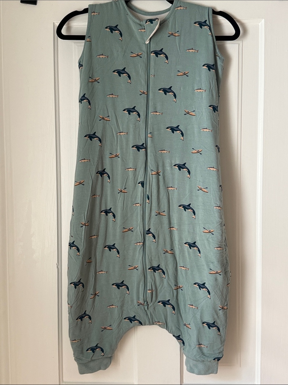 Kyte BABY Light Teal Dolphin Print Sleeveless Sleep Sack 1.0 tog